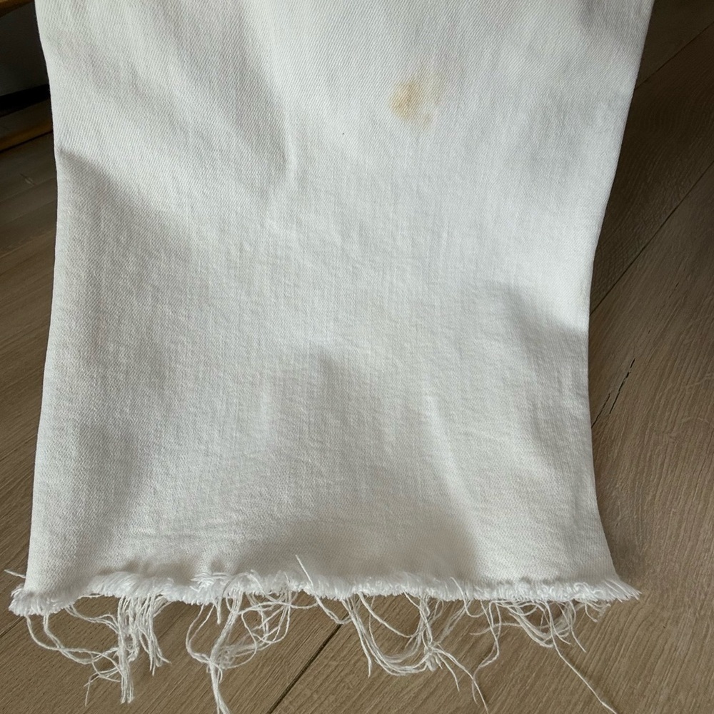 Zara The Marine Straight High Rise Wide Leg Jeans in White Size 6 (EU 38) - Picture 11 of 11